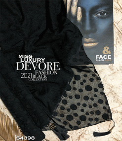 شال دووره مشکی S4398 میس لاکچری