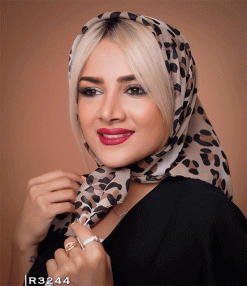 روسری کرپ نخ R3244 میس لاکچری