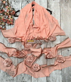 شال حریر کرپ S5074 میس لاکچری