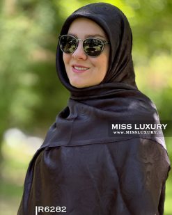 روسری ابریشم ژاکارد شاین گل رز میس لاکچری