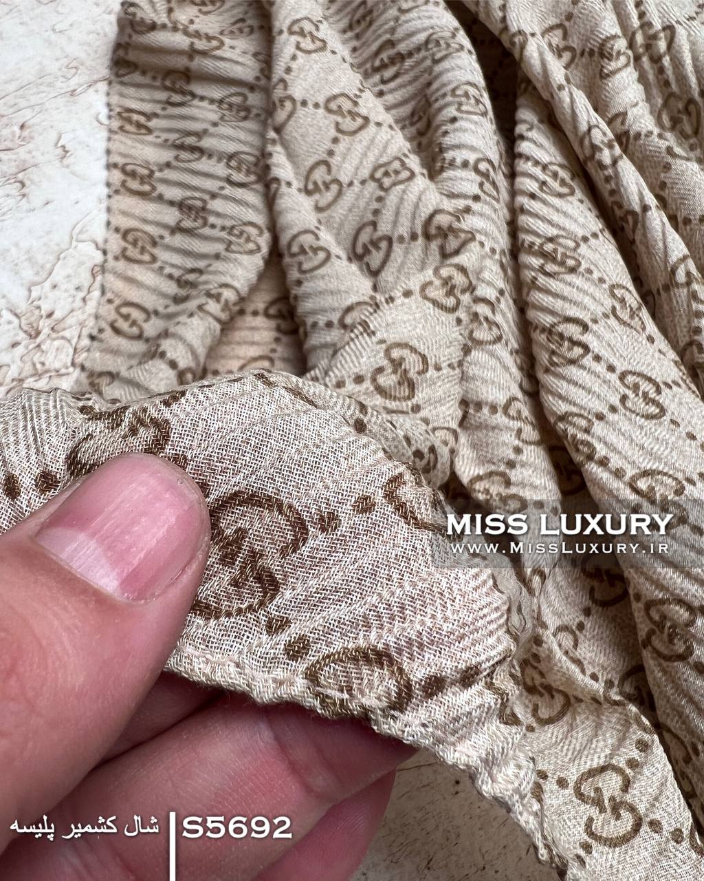 شال کشمیر پلیسه اعلا S5692 - تصویر 2