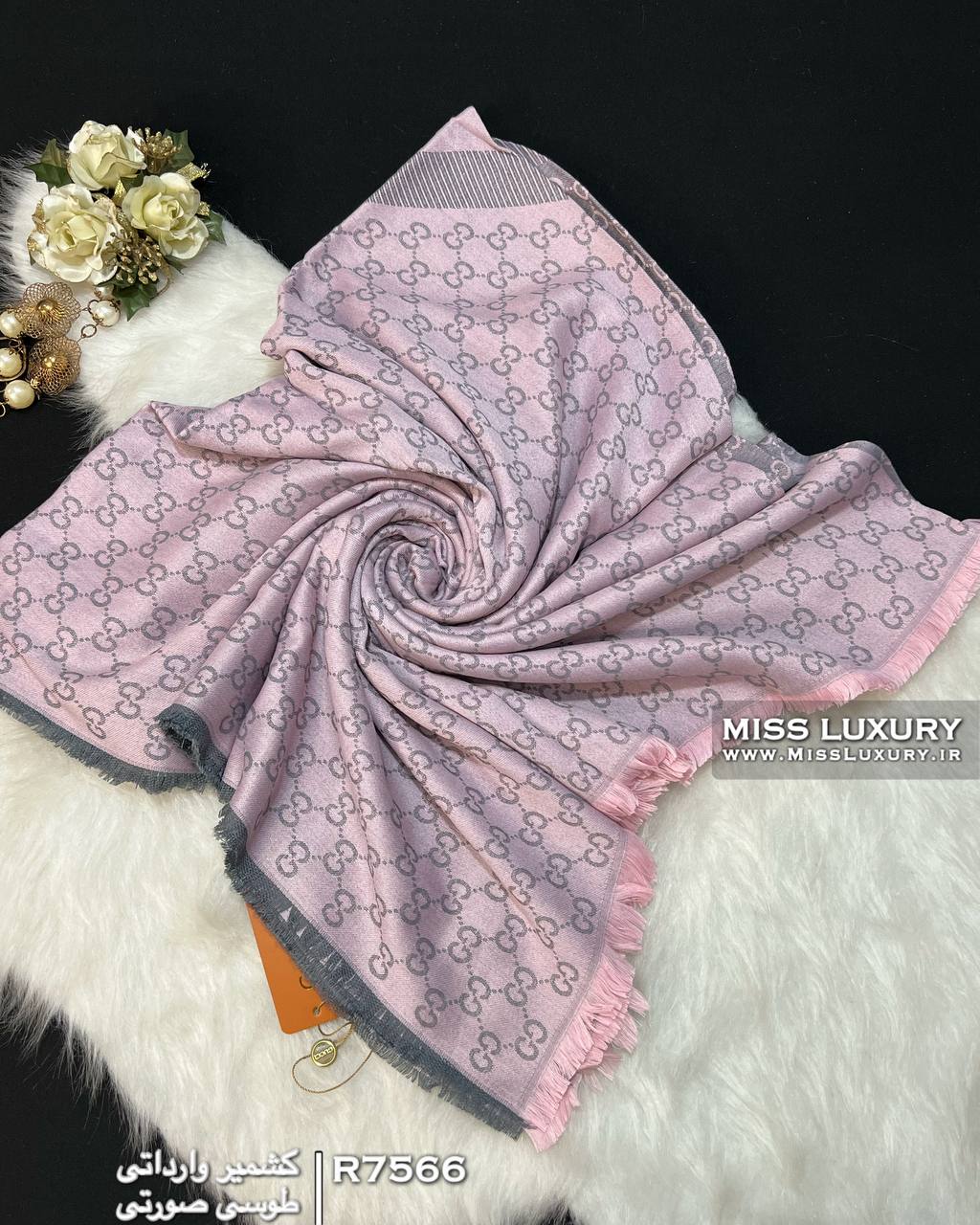 روسری کشمیر وارداتی میس لاکچری