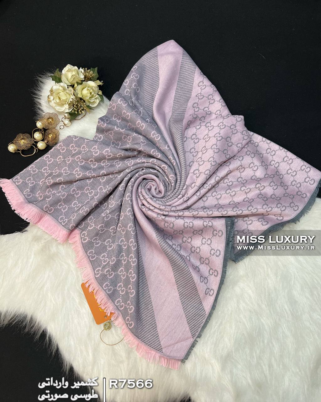 روسری کشمیر وارداتی میس لاکچری
