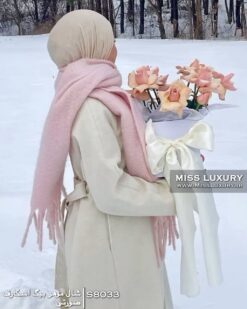 شال موهر بیگ اسکارف صورتی میس لاکچری
