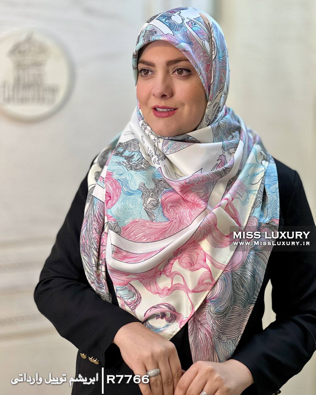 روسری مجلسی توییل وارداتی میس لاکچری