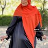 خرید روسری پلیسه اکلیلی نخ وال میس لاکچری