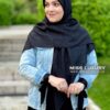 روسری اکلیلی مشکی جت بلک میس لاکچری