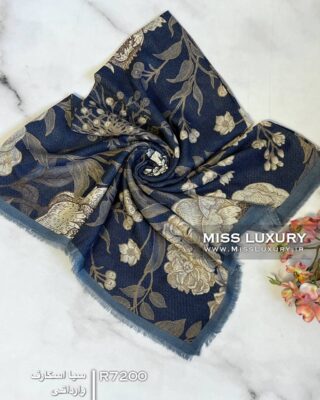 روسری نخ پنبه سیااسکارف میس لاکچری