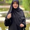 روسری پولکی وارداتی مشکی جت بلک میس لاکچری