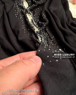 شال اسلپ مزونی حاشیه مروارید و نگین میس لاکچری