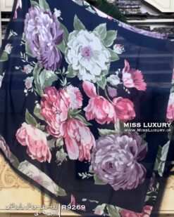 روسری مودال وارداتی سورمه ای میس لاکچری