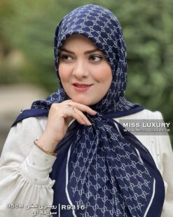 روسری نخی سورمه ای میس لاکچری
