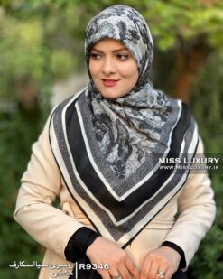 روسری سیا اسکارف مشکی میس لاکچری