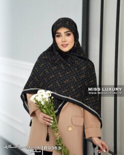 روسری سیااسکارف مشکی میس لاکچری