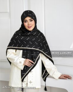 روسری سیااسکارف مشکی میس لاکچری