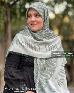 روسری مودال تافته سبز سیج میس لاکچری