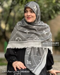 روسری مودال تافته طوسی میس لاکچری