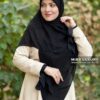 روسری کریشه ملیله نگینی نگین مشکی میس لاکچری