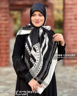 روسری ابریشم توییل اعلا قواره بزرگ میس لاکچری