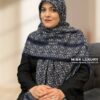روسری نخی اعلا سورمه ای میس لاکچری