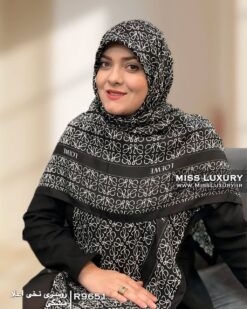 روسری نخی اعلا مشکی میس لاکچری