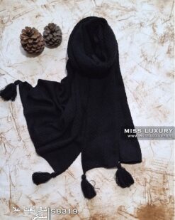 Alternative view of شال بافت اعلا مشکی S8319