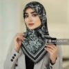 روسری توییل ابریشم مشکی میس لاکچری