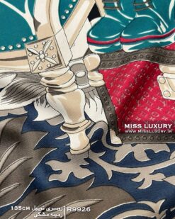 روسری توییل زمینه مشکی میس لاکچری