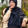 روسری ژاکارد لمه سورمه ای میس لاکچری