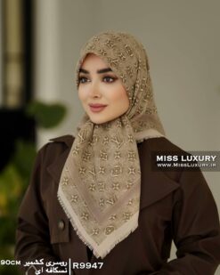 روسری کشمیر نسکافه ای میس لاکچری
