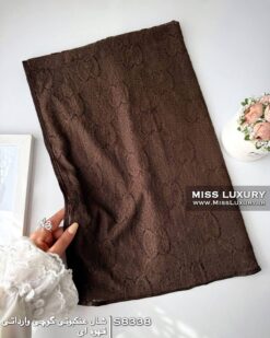 شال عنکبوتی گوچی وارداتی قهوه ای میس لاکچری