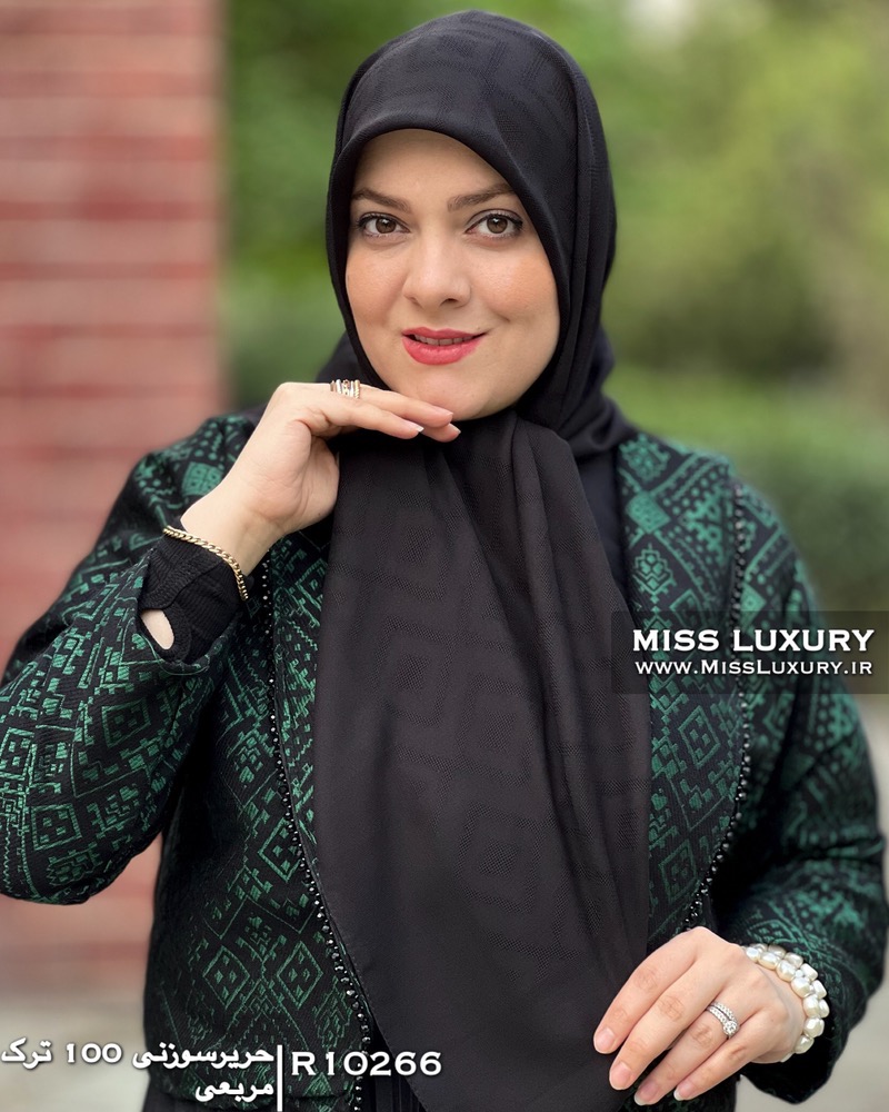 حریر سوزنی 100 ترک مربعی میس لاکچری