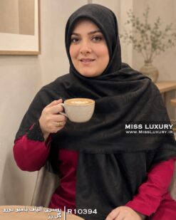 روسری الیاف بامبو دورو گل رز میس لاکچری