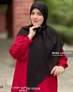 روسری حریر سوزنی ترک مینایی میس لاکچری
