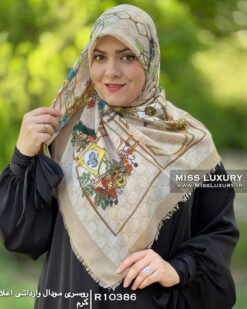 روسری مودال وارداتی اعلا کرم میس لاکچری