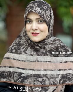 Alternative view of روسری نخ وال اعلا قهوه ای R10362