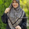 روسری نخی لمه دار اعلا مشکی نسکافه ای میس لاکچری