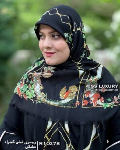 روسری نخی کجراه مشکی میس لاکچری