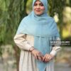 روسری پلیسه شاین آبی میس لاکچری