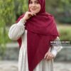 روسری پلیسه شاین زرشکی میس لاکچری