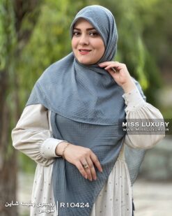 روسری پلیسه شاین طوسی میس لاکچری