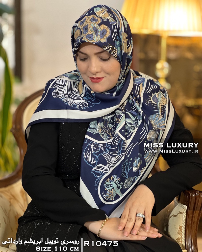 روسری توییل ابریشم وارداتی میس لاکچری