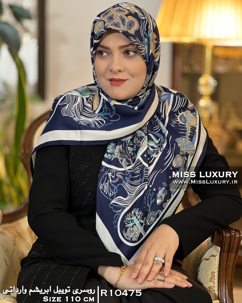 روسری توییل ابریشم وارداتی میس لاکچری