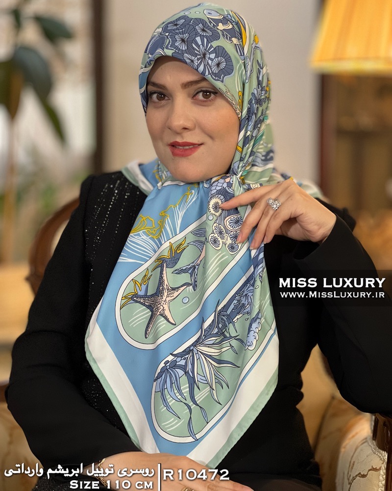 روسری توییل ابریشم وارداتی میس لاکچری
