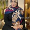 روسری توییل مجلسی سورمه ای میس لاکچری