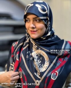 روسری توییل مجلسی مشکی میس لاکچری