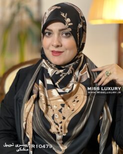 روسری توییل مشکی میس لاکچری