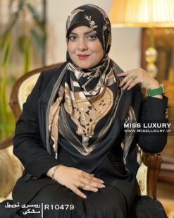 روسری توییل مشکی میس لاکچری