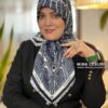 روسری توییل وارداتی اعلا سورمه ای میس لاکچری