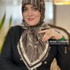 روسری توییل وارداتی اعلا قهوه ای میس لاکچری